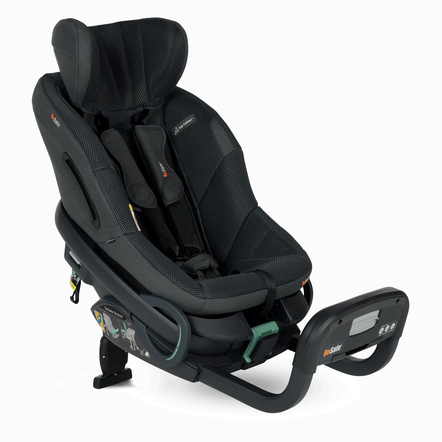 Stretch² Bilbarnstol 6M-7Y / 61-125 Cm Anthracite Mesh