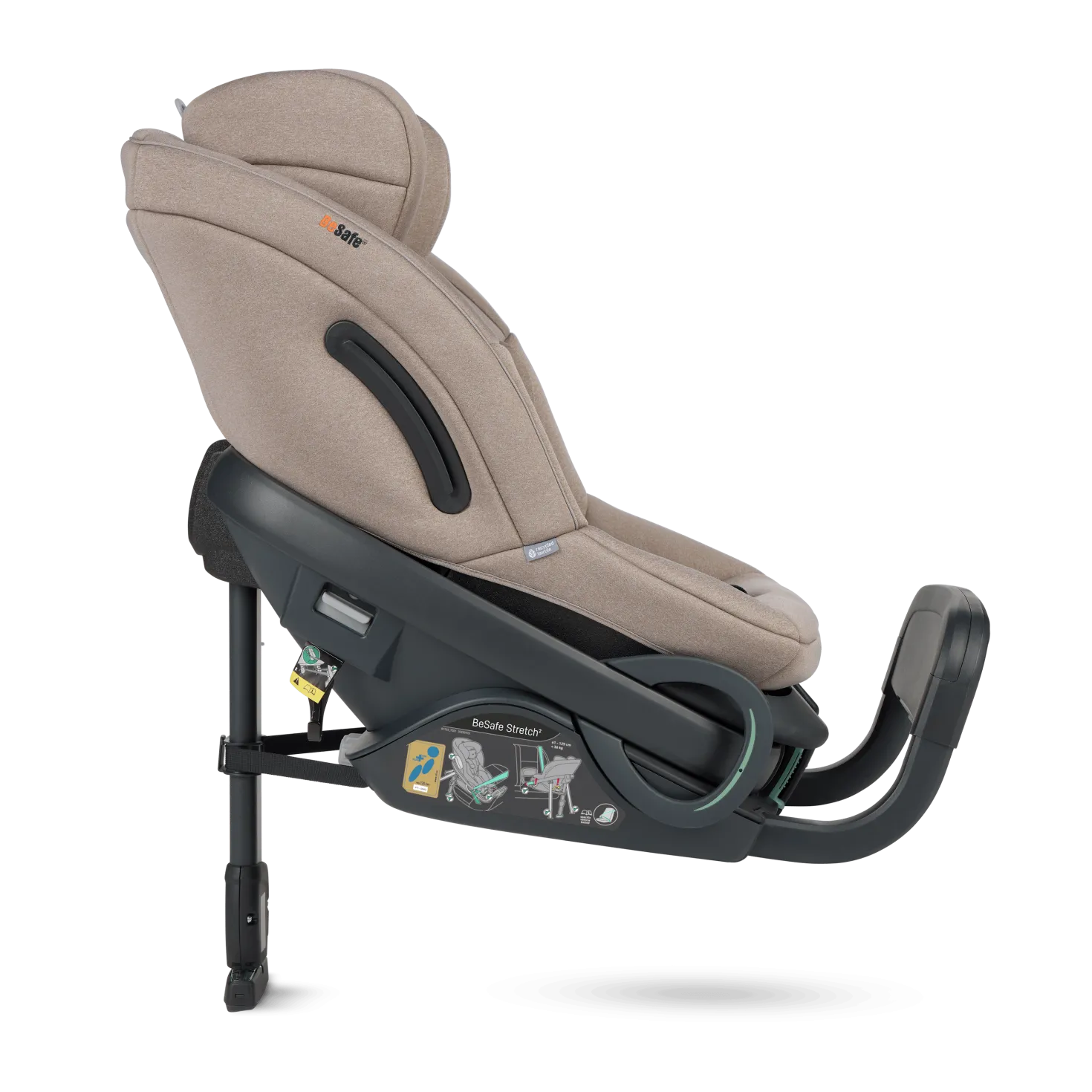 Stretch² Bilbarnstol 6M-7Y / 61-125 Cm Dark Sand Soft Breeze