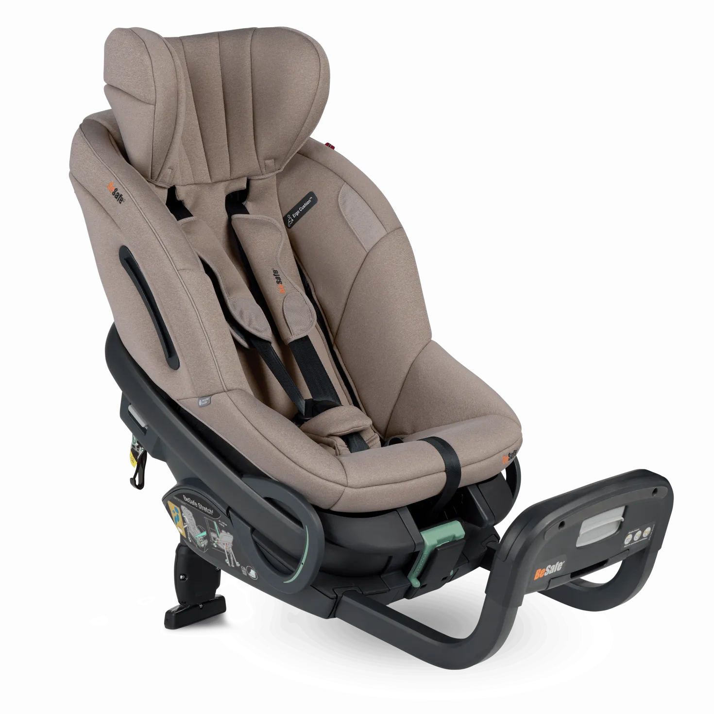Stretch² Bilbarnstol 6M-7Y / 61-125 Cm Dark Sand Soft Breeze