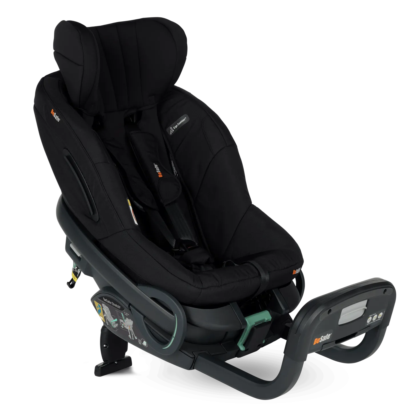 Stretch² Bilbarnstol 6M-7Y / 61-125 Cm Fresh Black Cab