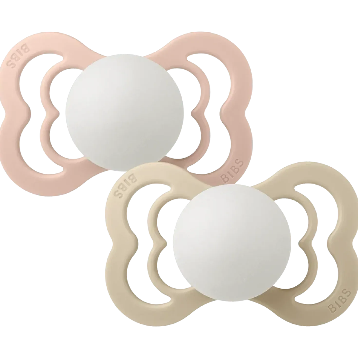 Supreme Glow 2-pack Symmetriska Silikonnappar Blush Vanilla