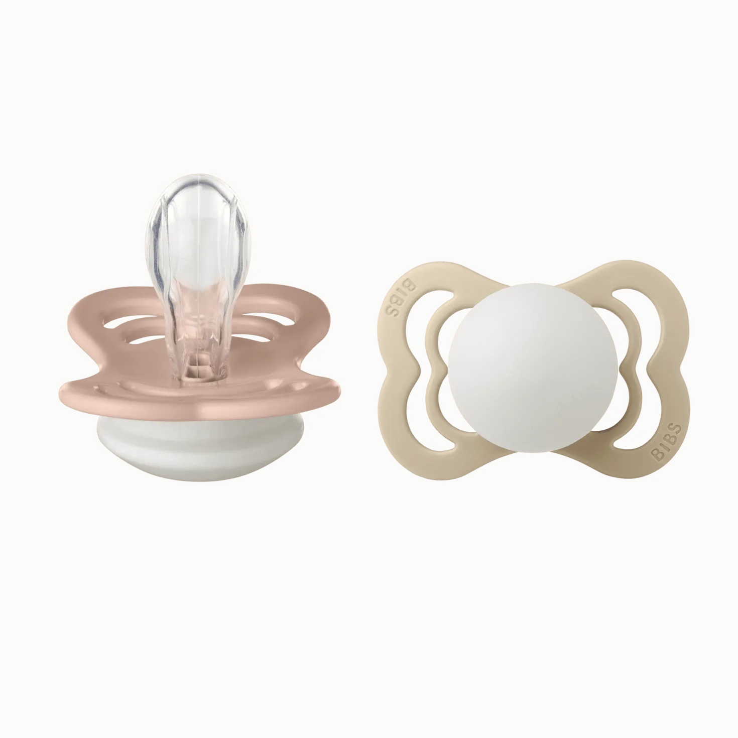 Supreme Glow 2-pack Symmetriska Silikonnappar Blush Vanilla