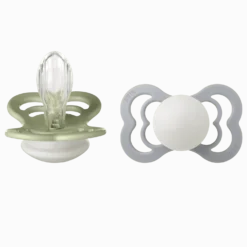 Supreme Glow 2-pack Symmetriska Silikonnappar Sage Cloud