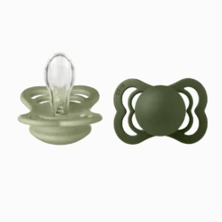 Supreme 2-pack Symmetriska Silikonnappar Sage Hunter Green