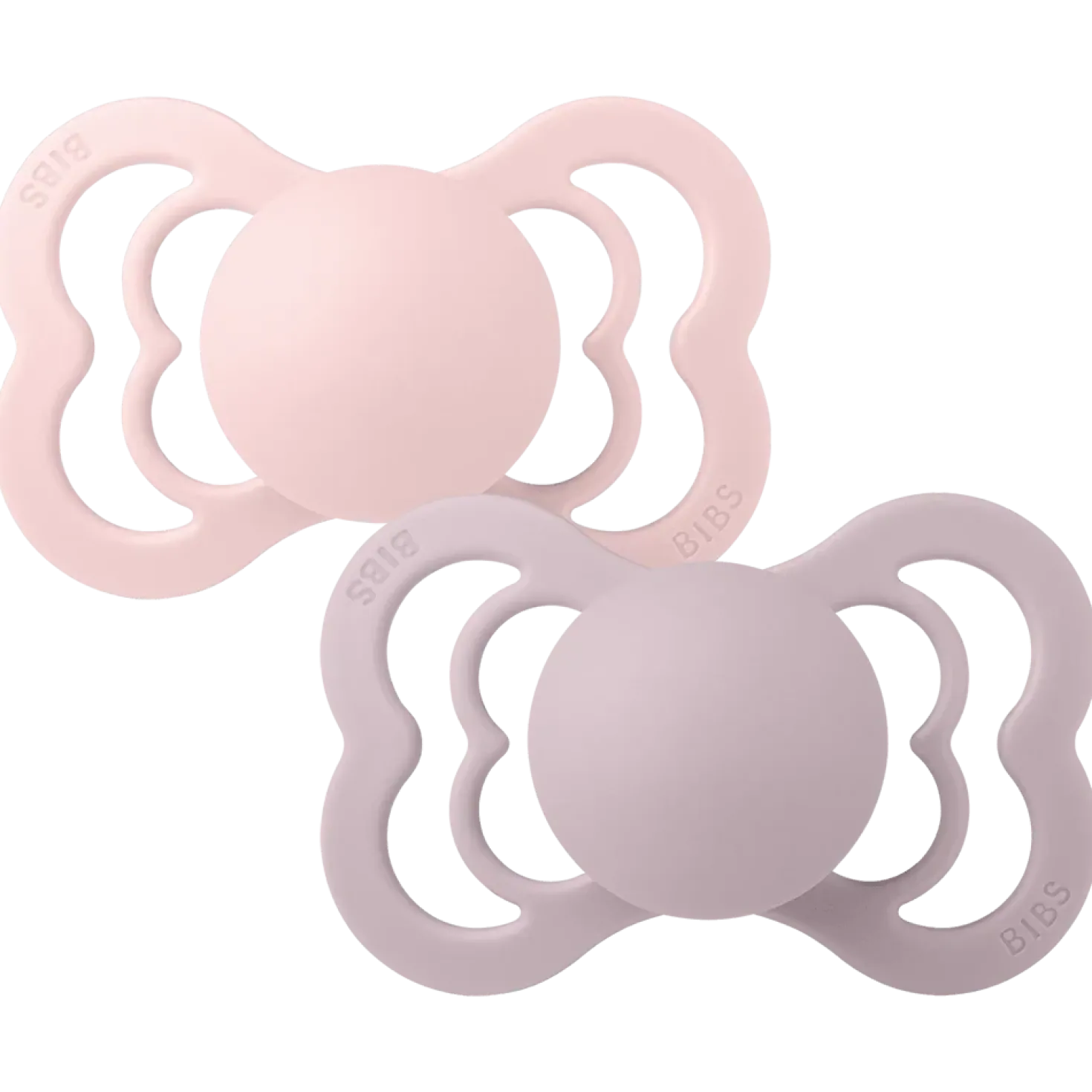 Supreme 2-pack Symmetriska Silikonnappar Dusky Lilac