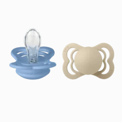 Supreme 2-pack Symmetriska Silikonnappar Vanilla Sky Blue