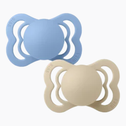 Supreme 2-pack Symmetriska Silikonnappar Vanilla Sky Blue
