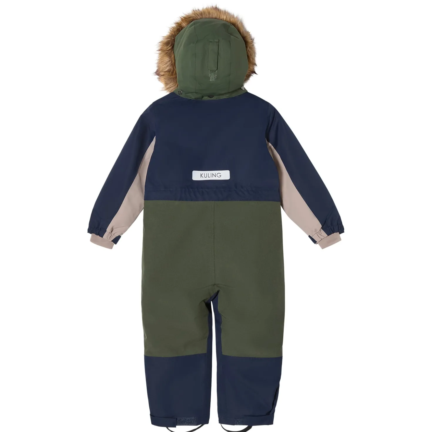 Svalbard Vinteroverall Navy Forest Green Blocking