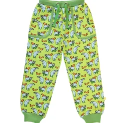 Sweatpants with badger and squirrelPear Green