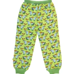 Sweatpants with badger and squirrelPear Green