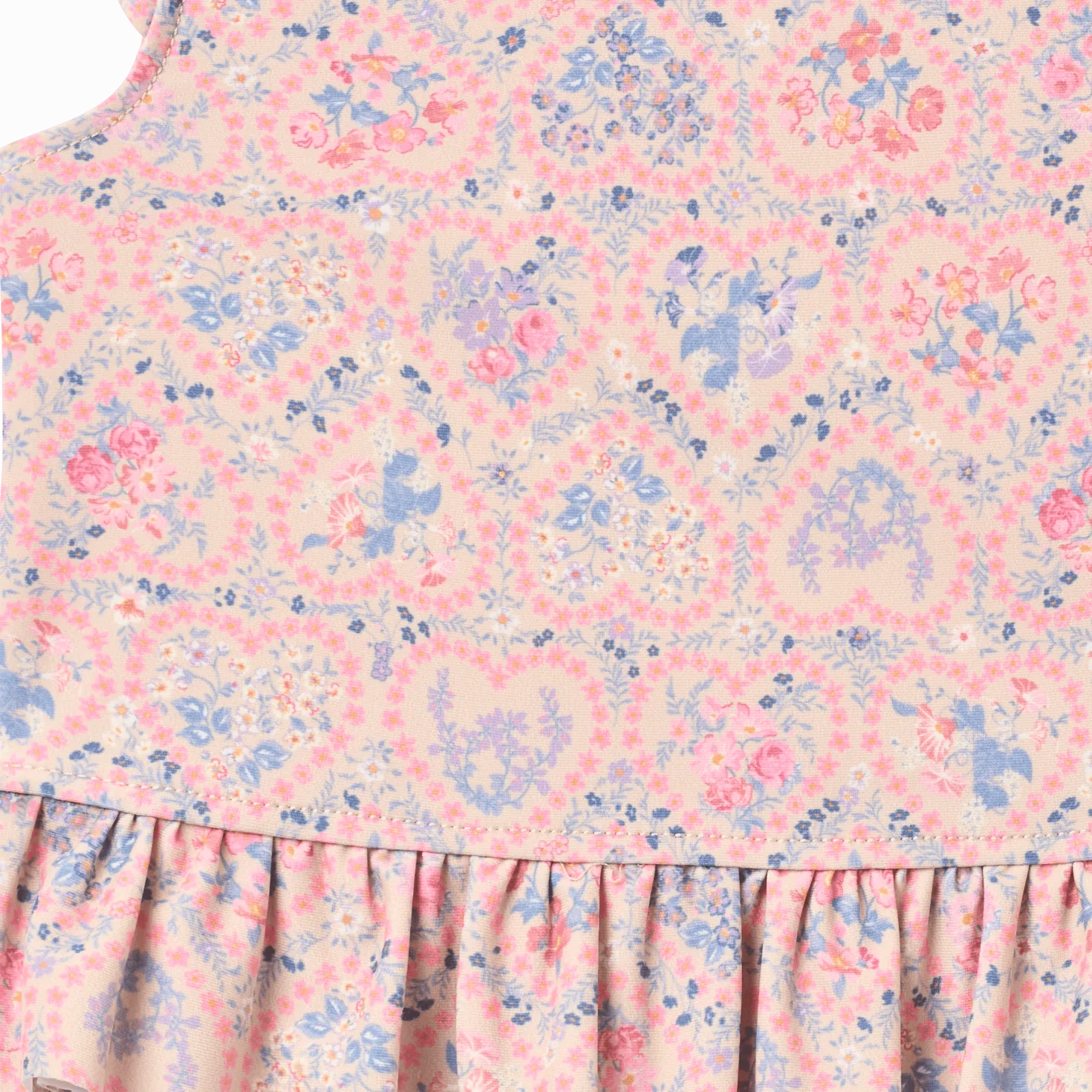 Swim Set 2-piece Alma Pink Heart Flowers