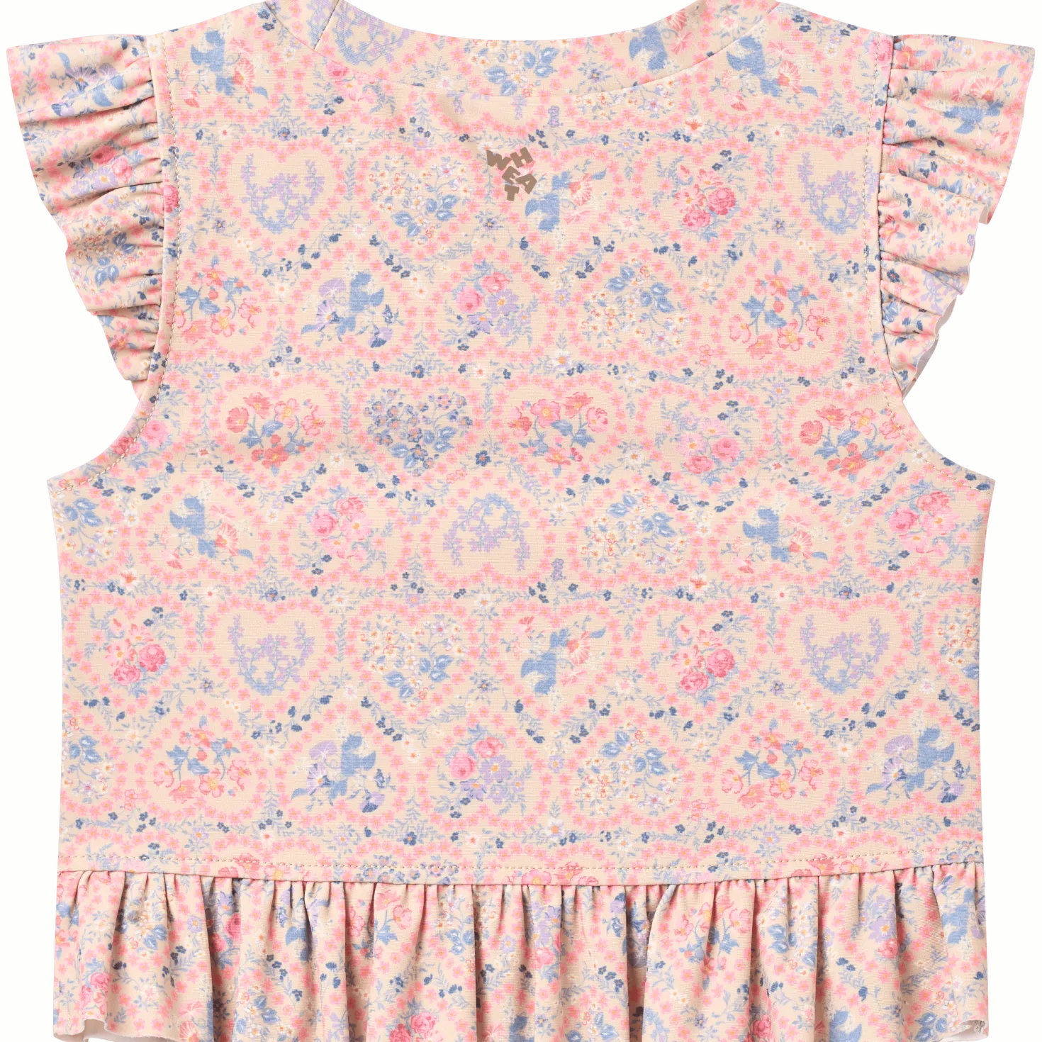 Swim Set 2-piece Alma Pink Heart Flowers