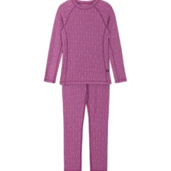 Taival Underställsset I Ull Red Violet
