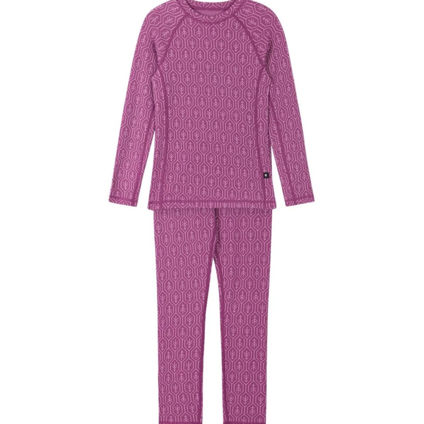 Taival Underställsset I Ull Red Violet