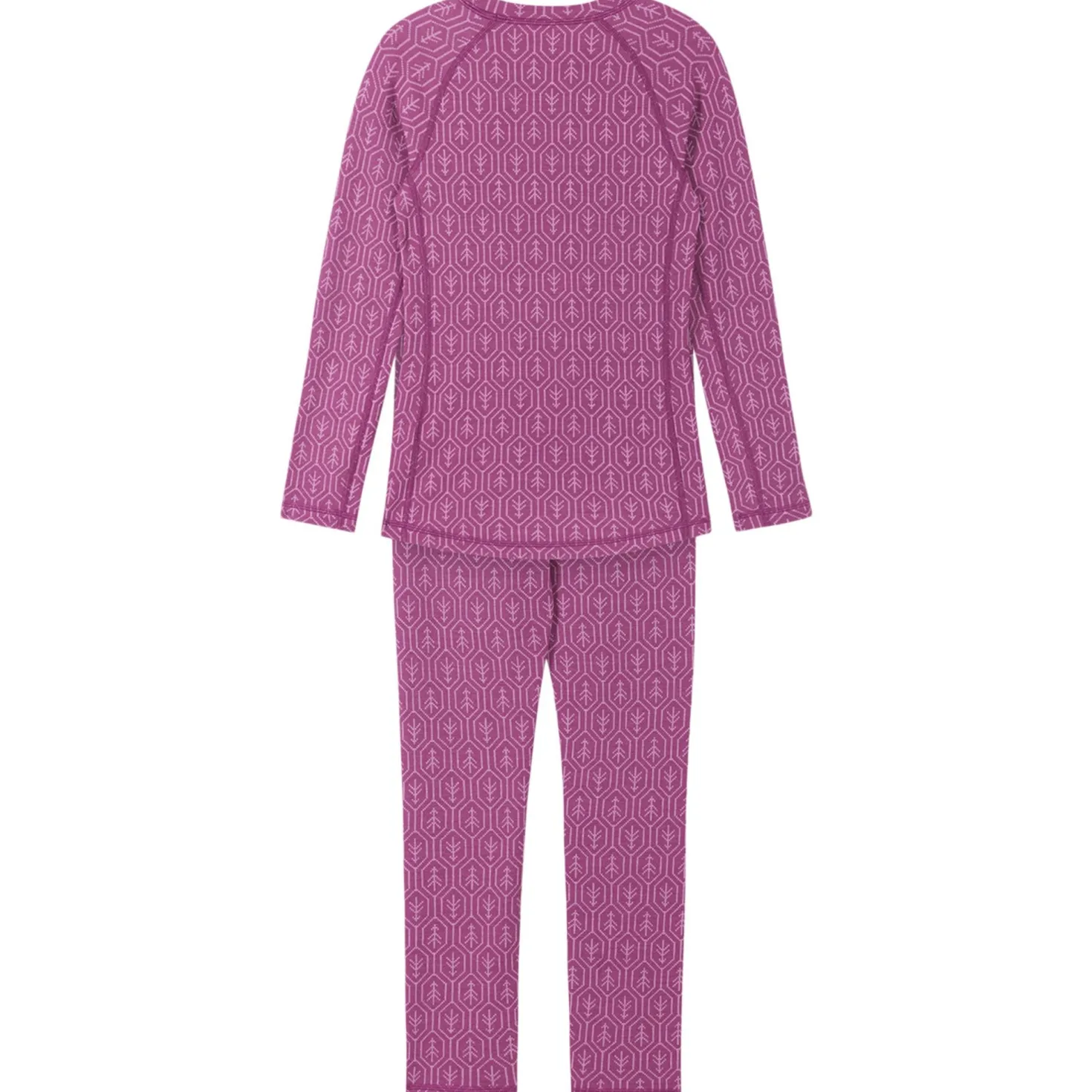 Taival Underställsset I Ull Red Violet