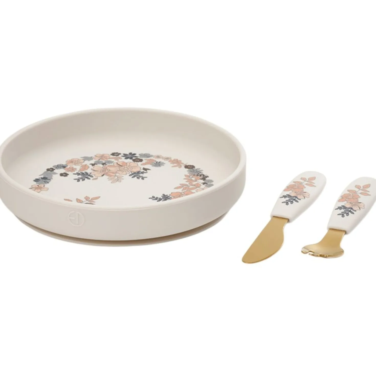 Tallrik Med Bestick Garden Blue