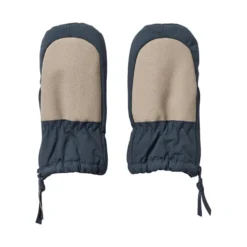 Tech Mittens With Zip Dark Blue