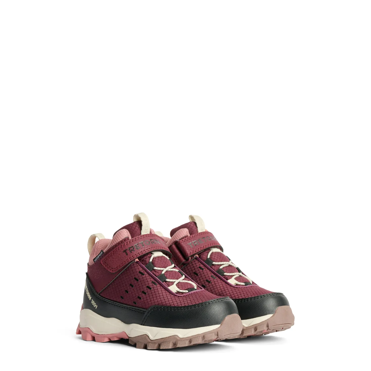 Tero Mid Vattentäta Skor Burgundy