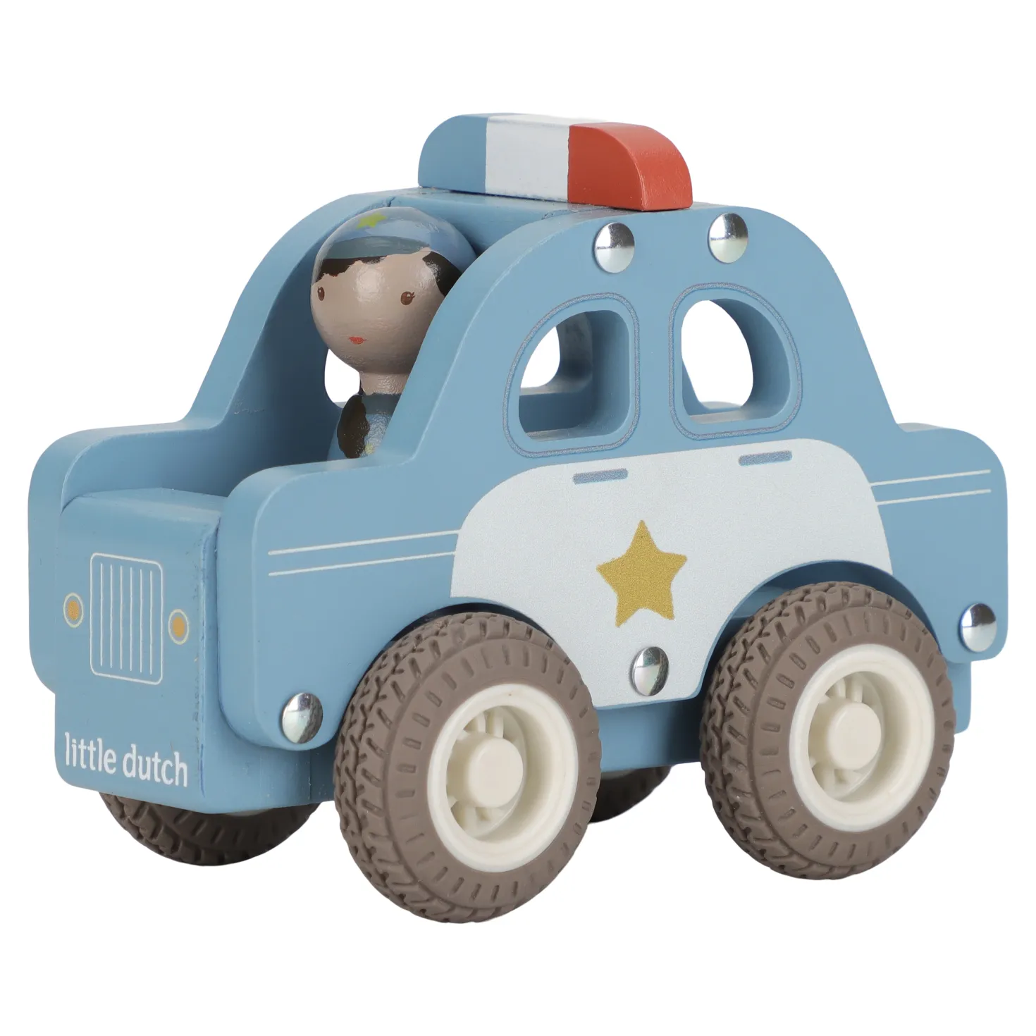 Träpolisbil Blue