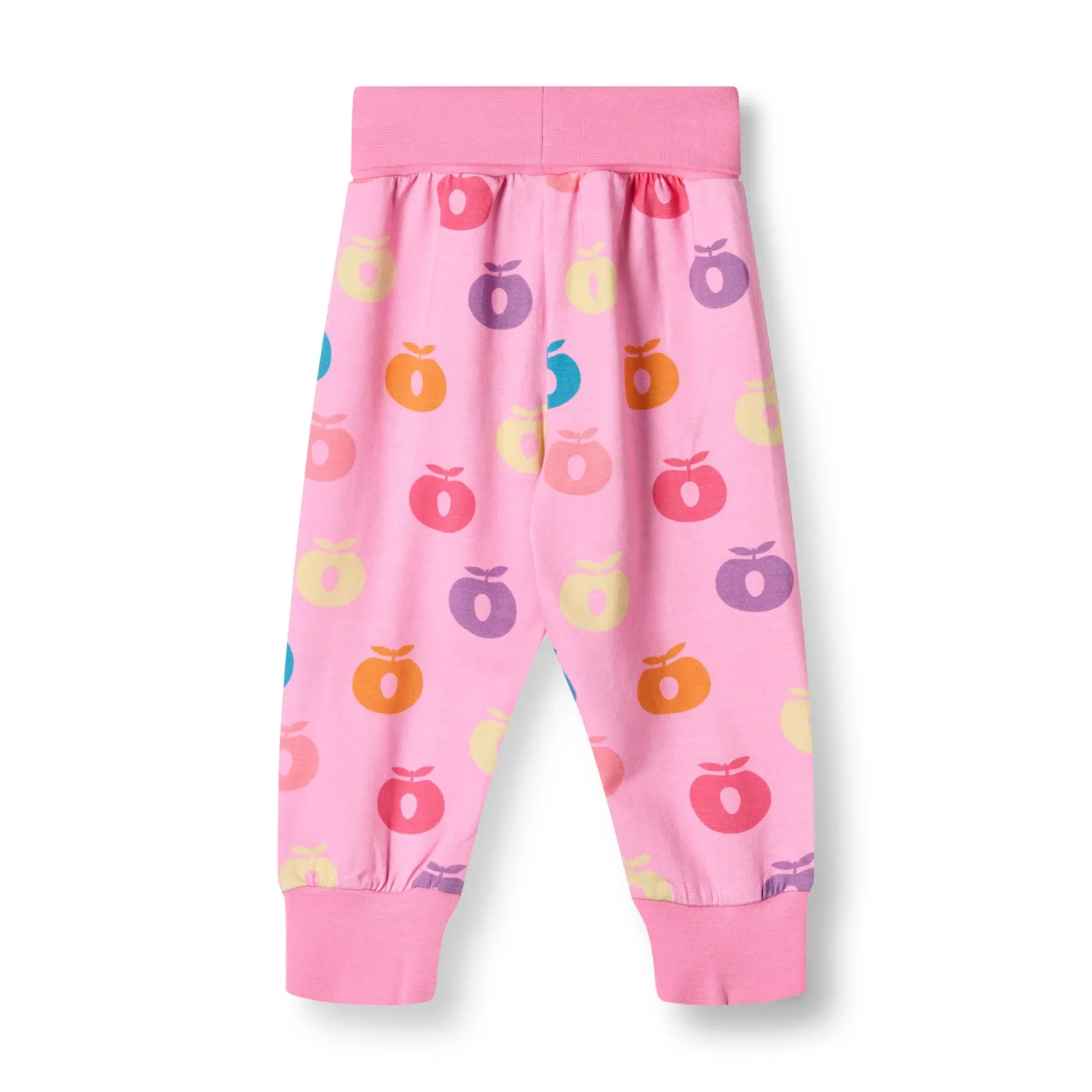 Ulm Pants For Baby with Apples Pink lilac