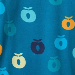 Ulm Pants For Baby with Apples Solid blue