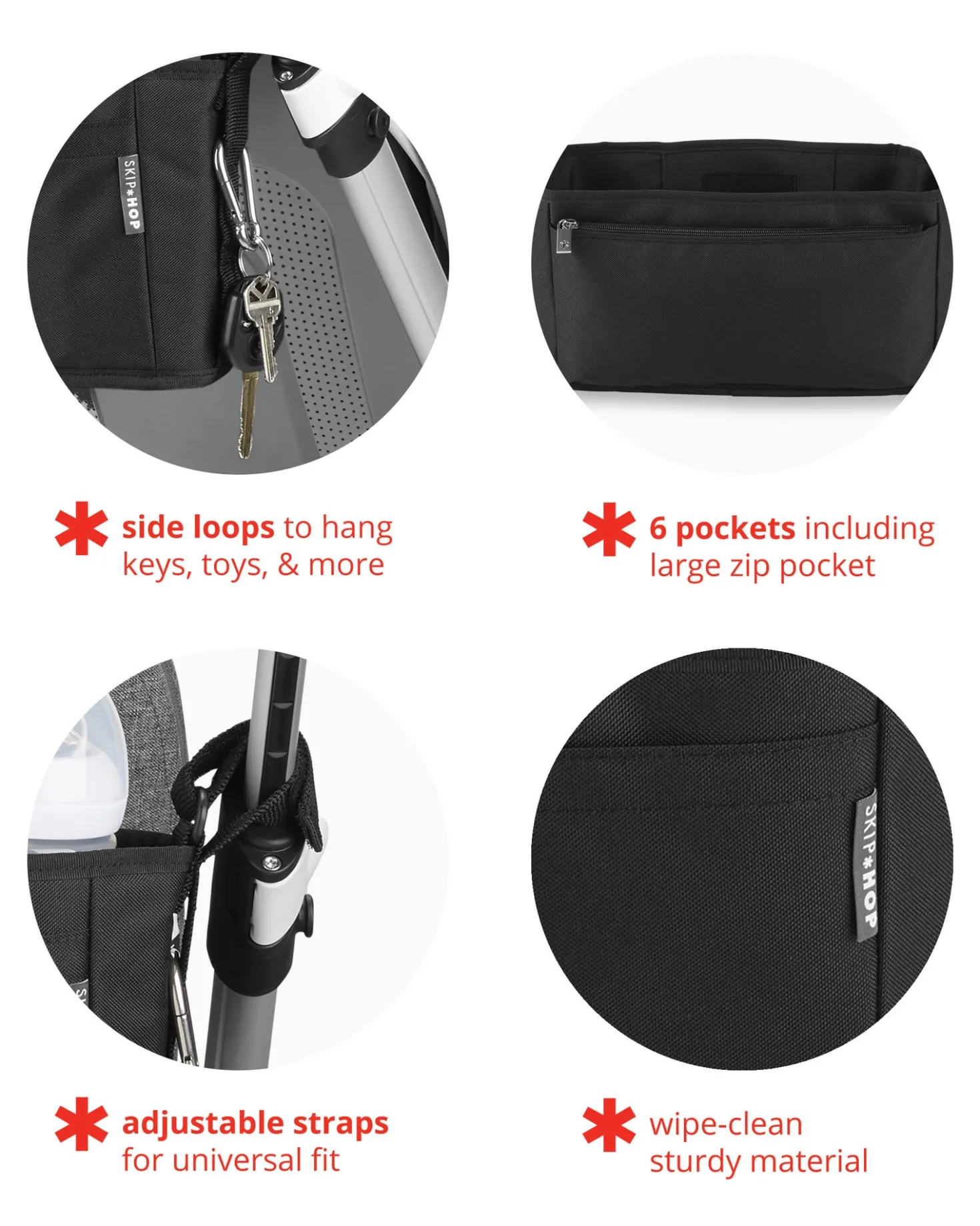 Ultra Stroller Organizer Black