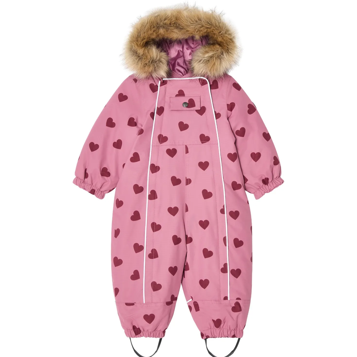 Val D'Isere Vinteroverall Mauve Hearts