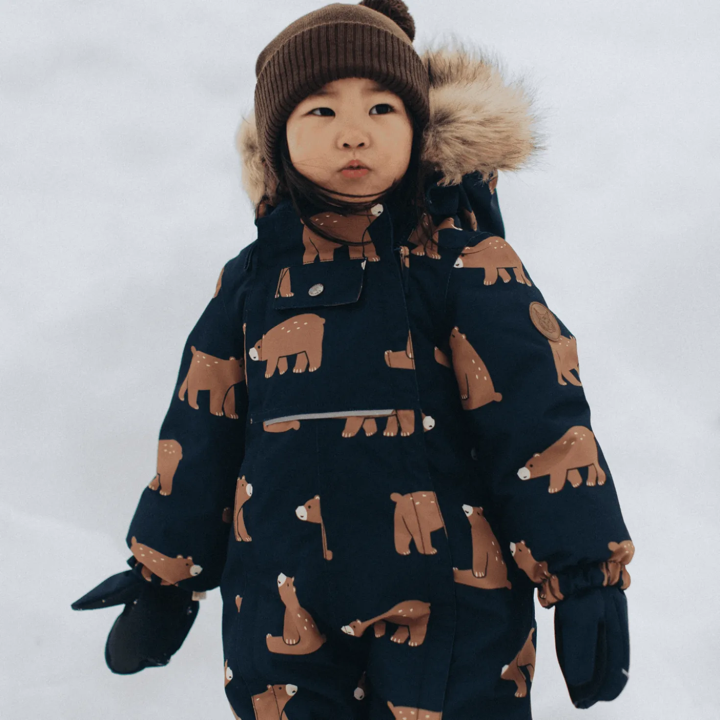 Val D'Isere Vinteroverall Navy Bear