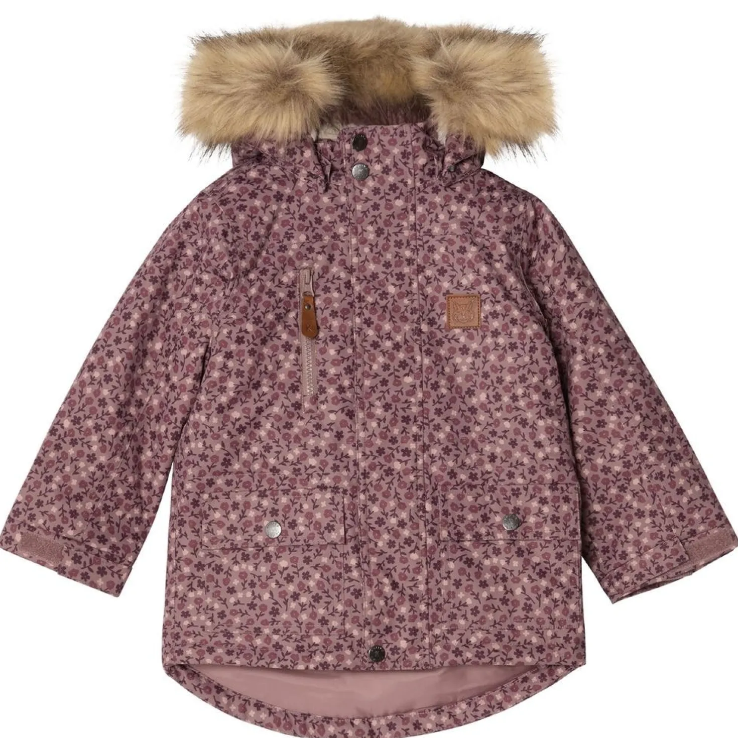 Val Thorens Blommig Parkas Lilac Flower