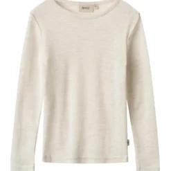 Wool T-Shirt L/S Alfie-1141 eggshell melange